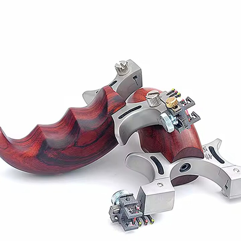 Steinschleuder aus Edelstahl 304 mit Glasfaserzielhilfe Vorschaubild 3