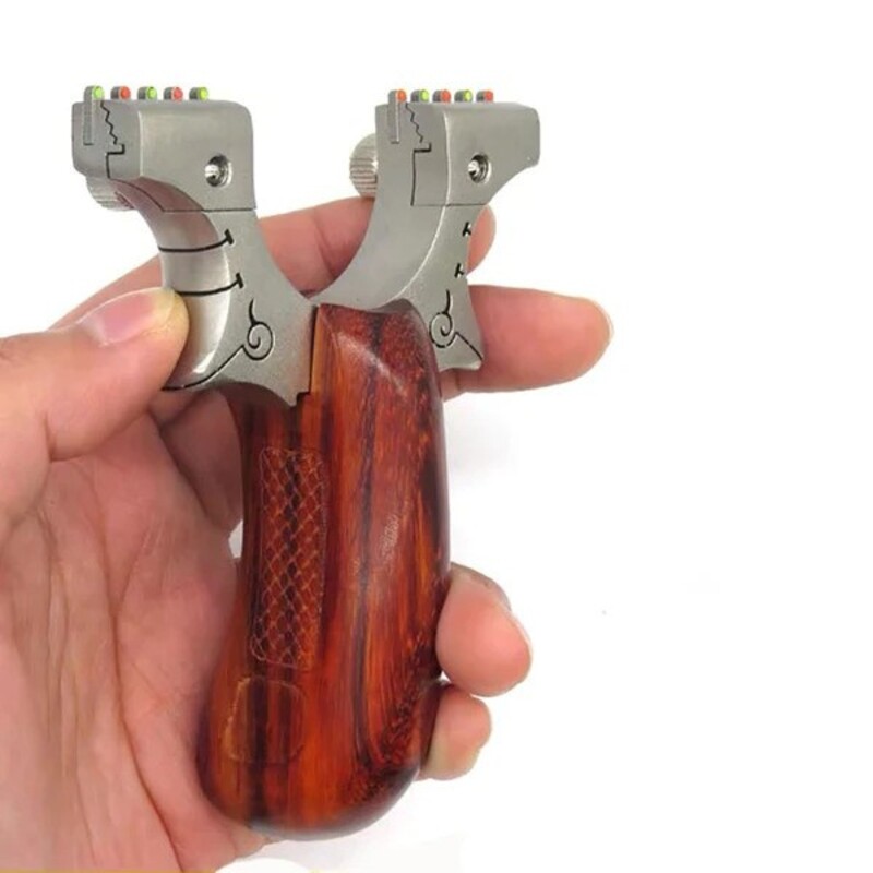 Avenger Steinschleuder aus Edelstahl mit Holzgriff Vorschaubild 2