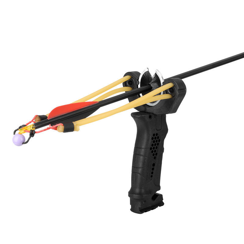 Schwarze Steinschleuder mit Stützkonstruktion Vorschaubild 3